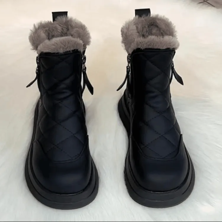 爆款雪地靴女冬季2025年新款加绒加厚东北大棉鞋防水防滑保暖短靴