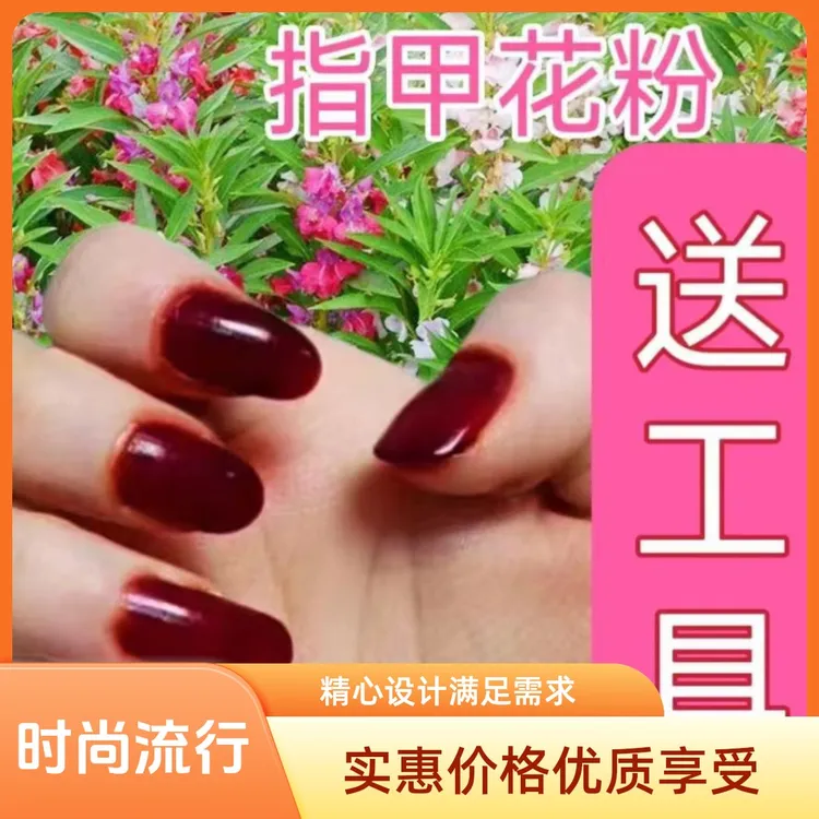 美丽指甲干花粉指甲花粉凤仙花粉纯植物红色指甲花植美甲级花粉