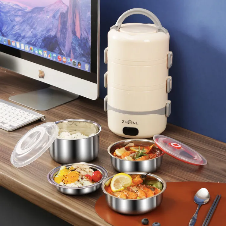 电热饭盒保温学生上班族二三层可插电多功能电饭锅家用蒸煮便携式