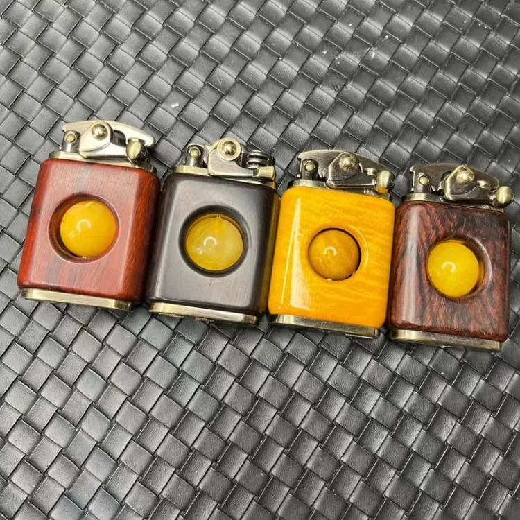 时尚个性摇臂时来运转煤油打火机