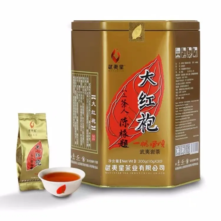武夷星一帆风顺武夷山大红袍特级茶叶罐装300g醇厚武夷岩茶乌龙茶