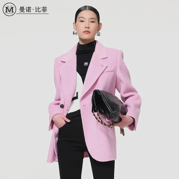 【白姐专属】通勤高级双面呢西装外套MEEG141015