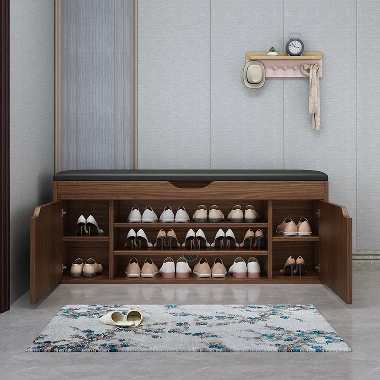 大容量玄关坐凳一体门厅换鞋凳家用穿鞋凳免安装收纳储物入户门凳