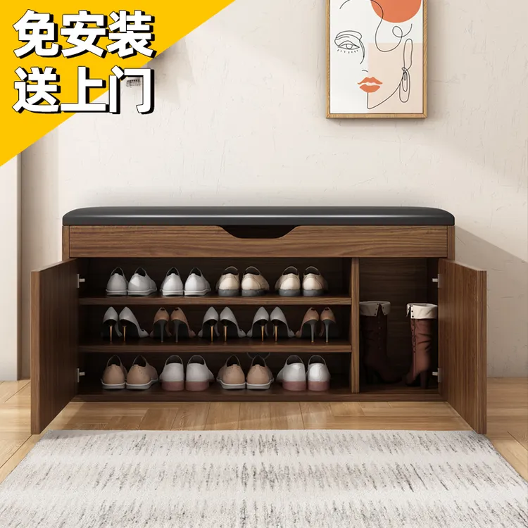免安装换鞋凳家用门口可坐鞋凳新中式穿鞋凳进门入户25新款大容量