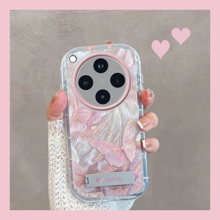 适用oppofindx8手机壳x8pro新款ultra蝴蝶8s+女全包防摔带支架ins