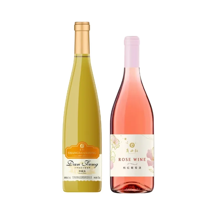 丹凤葡萄酒 霞多丽甜白桃红葡萄酒组合福利 白葡萄酒和桃红葡萄酒