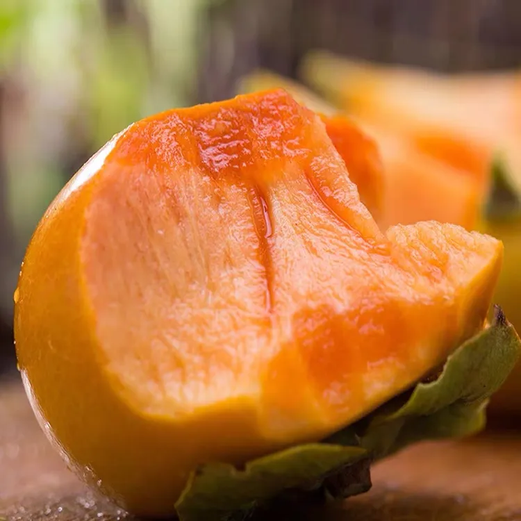 陕西阳丰巧克力脆柿新鲜现摘应季孕妇水果3/5斤脆甜整箱包邮