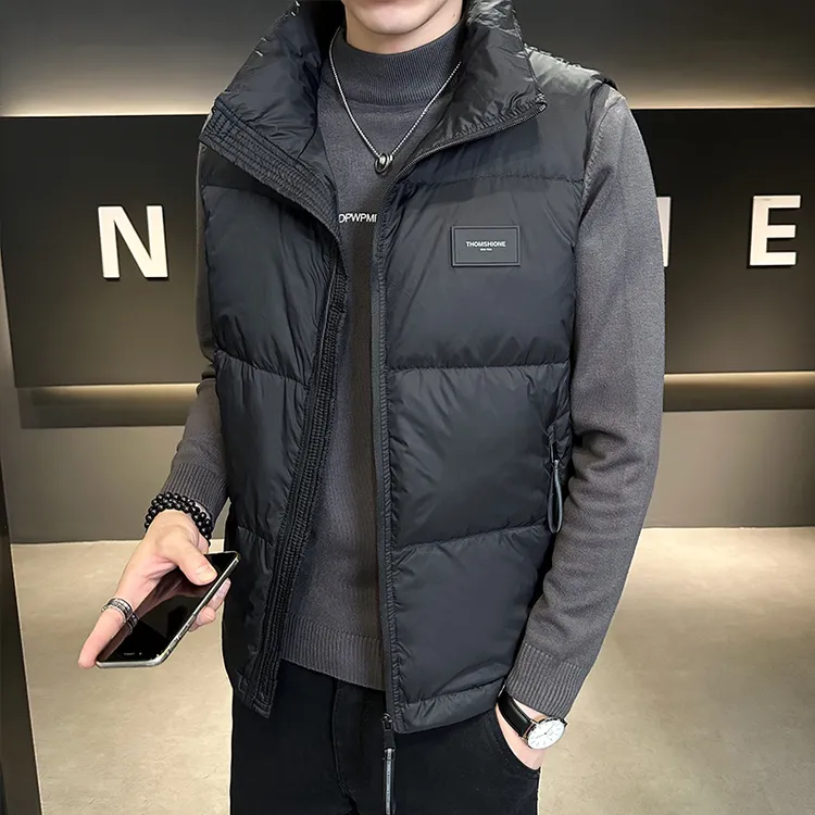 Mandsibil曼德西比利立领羽绒马甲男士春秋冬潮外穿背心轻薄保暖