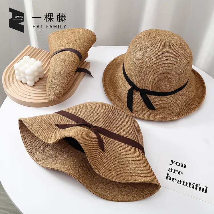 一棵藤遮阳帽太阳帽大帽檐户外防晒帽夏季夏天韩版凉帽时尚百搭