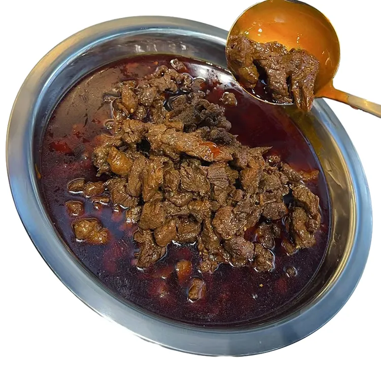 新野特产刘军板面牛肉臊子四斤，精选本地优质黄牛肉，新鲜香味好吃