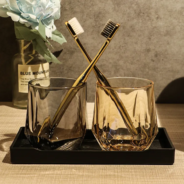 【福利品】酒店漱口杯玻璃牙杯洗漱杯宾馆高档民宿客栈刷牙杯水杯