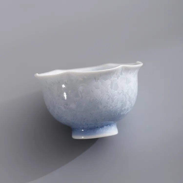 窑变主人杯结晶釉手工茶杯单杯蓝色杯功夫茶盏陶瓷品茗杯个人专用