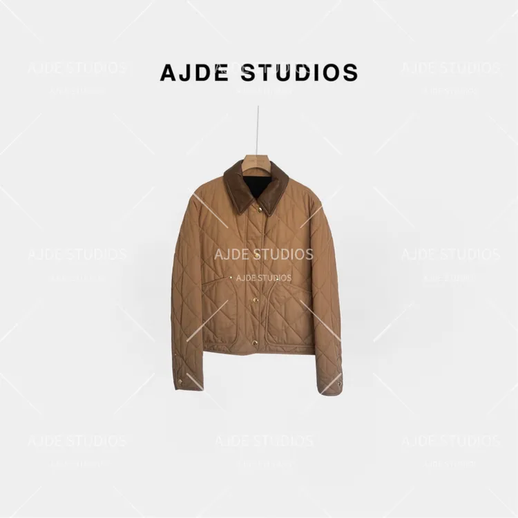 AJDE｜皮领嘎巴甸小棉服 01秋冬穿搭