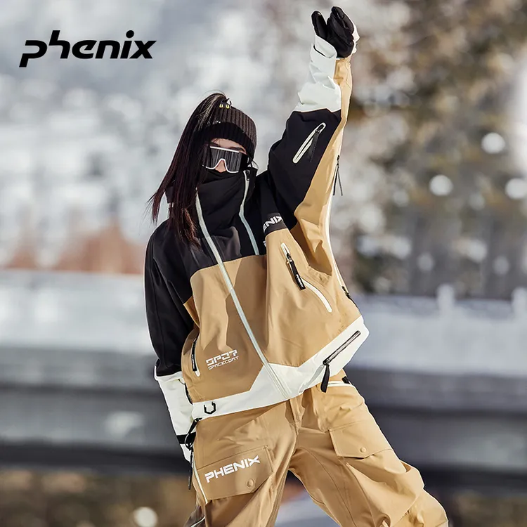 phenix菲尼克斯 SP27 男女士滑雪服3L全压胶保暖棉防水冲锋衣外套