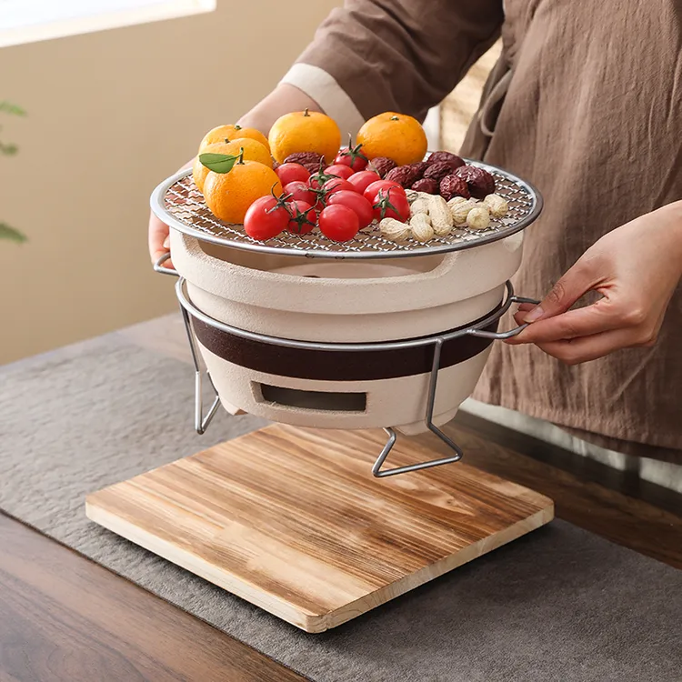 网红围炉煮茶罐罐茶壶煮茶器具室内家用烧烤炉户外打边炉老式炭炉