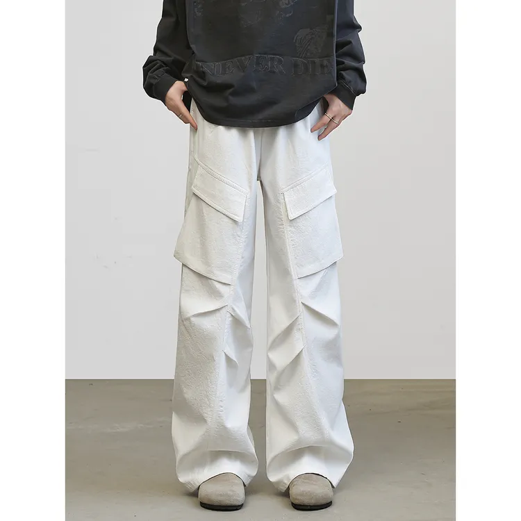 York Zoom早秋穿搭大口袋美式工装裤休闲裤百搭大码垂感高街宽松