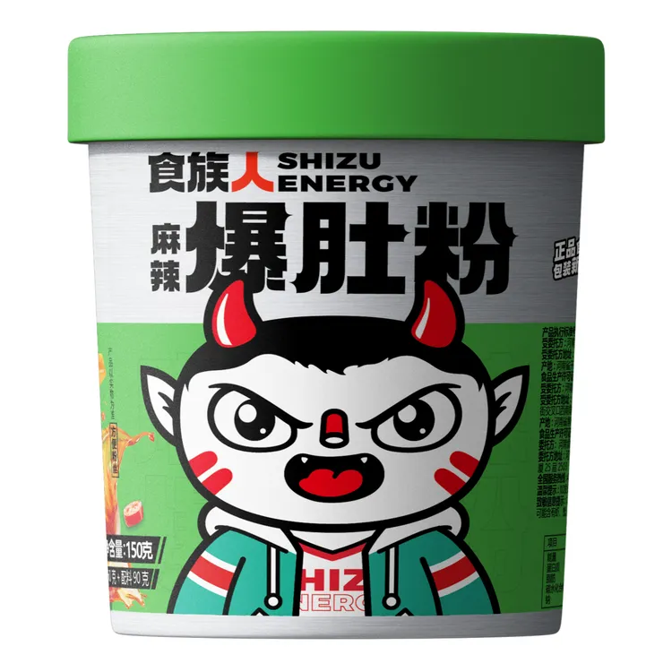 食族人麻辣爆肚粉麻酱浓香毛肚宿舍夜宵午餐免煮冲泡150g*12桶