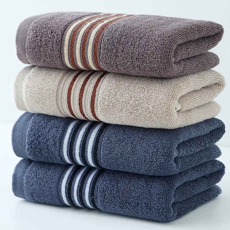 4条纯棉毛巾洗脸洗澡家用成人全棉加大男女士毛巾柔软下水不掉毛