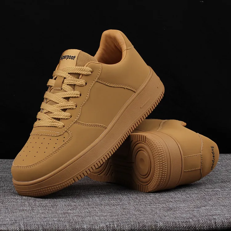 [网红爆款]男女同款空军一号滑板鞋情侣款厚底小白鞋韩版休闲百搭