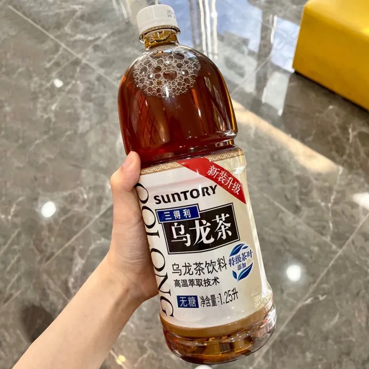 三/得/利无糖乌龙茶1.25L大瓶常温饮料0糖0脂饮品醇厚茶香畅饮