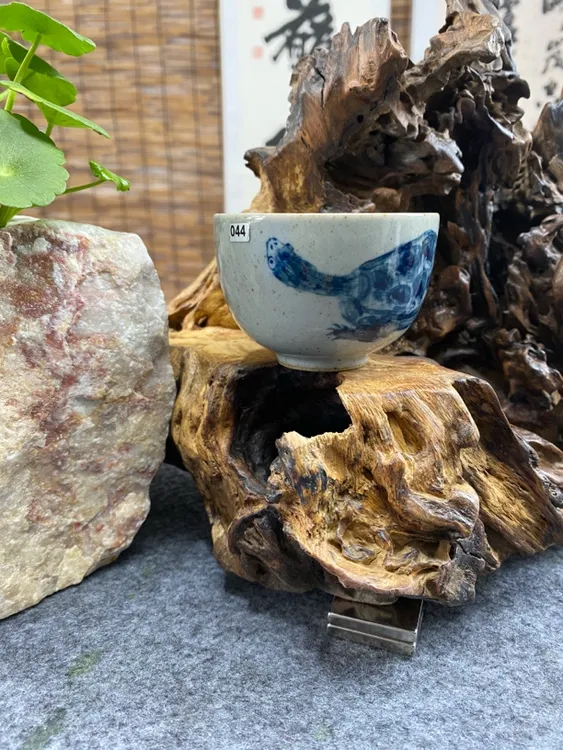 釉下青花虚之老师原创手绘主人杯客杯景德镇陶瓷茶具
