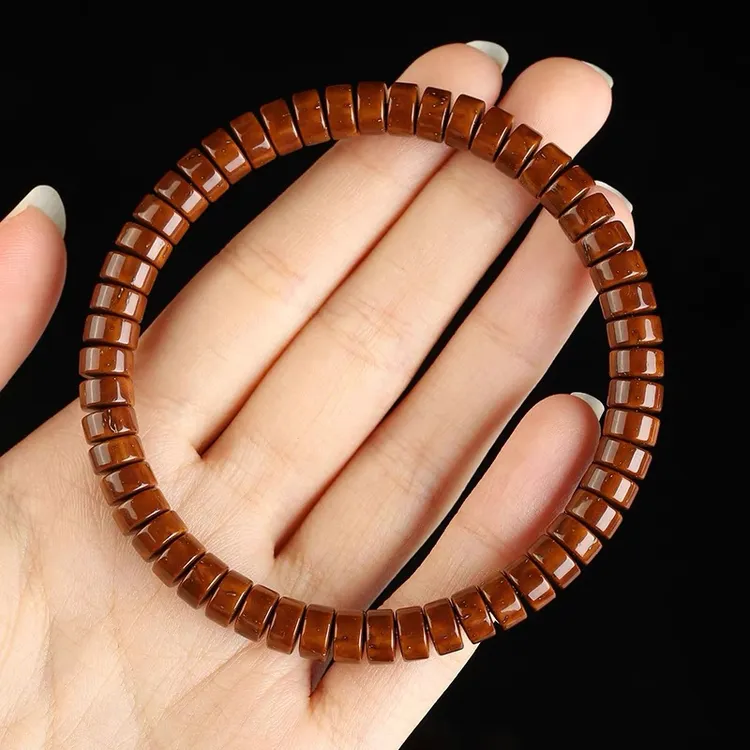 高货精品紫金鼠实心药片珠菩提手串正品菩提子文玩绕指柔盘玩手串