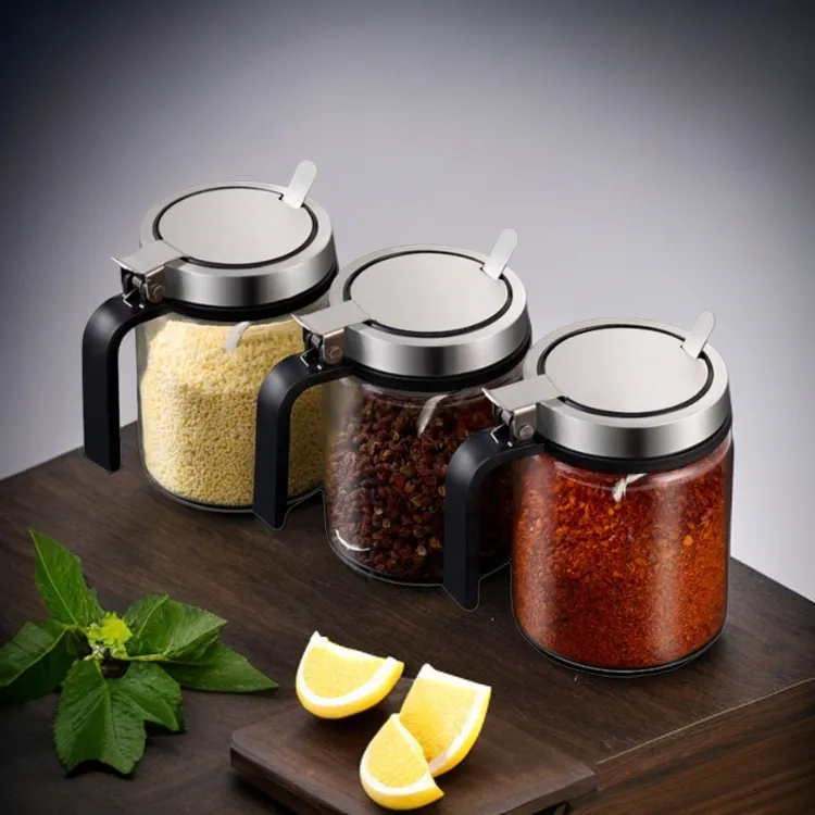 厨房用品玻璃调料瓶家用调料罐调料盒盐罐调料罐组合套装罐子厨房
