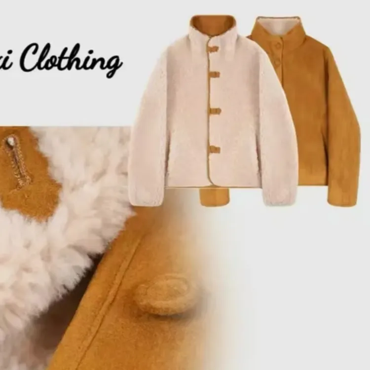 美拉德100%纯羊毛新款冬季双面穿翻领高级女士外套