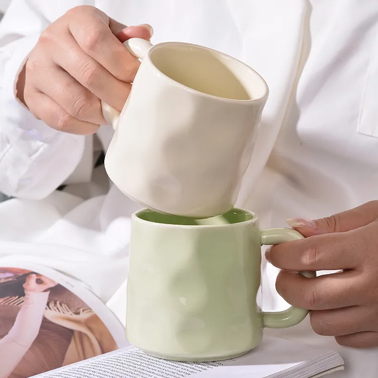 马克杯女生陶瓷杯子家用高颜值创意情侣水杯办公室喝水早餐咖啡杯