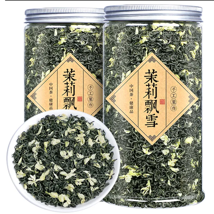 支持试喝】茉莉花茶2024新茶茉莉飘雪浓香型茉莉小白毫茉莉小白芽
