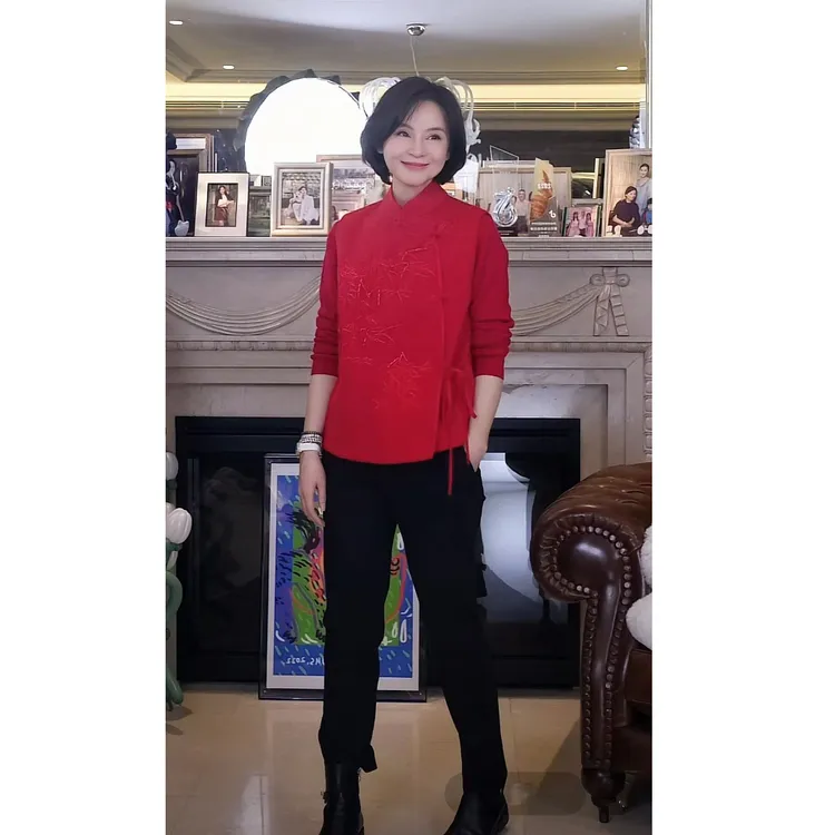 我是摩羯 限量喜竹 新疆精梭棉万针钉珠绣花国风马甲外套