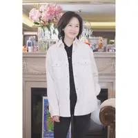 我是摩羯 香风花呢衬衫 羊毛羊驼毛金银丝粗花呢口袋通勤百搭外套