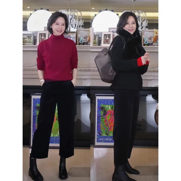 我是摩羯 贝克街漫步 双股灯芯绒复古摩登休闲百搭微弧九分休闲裤