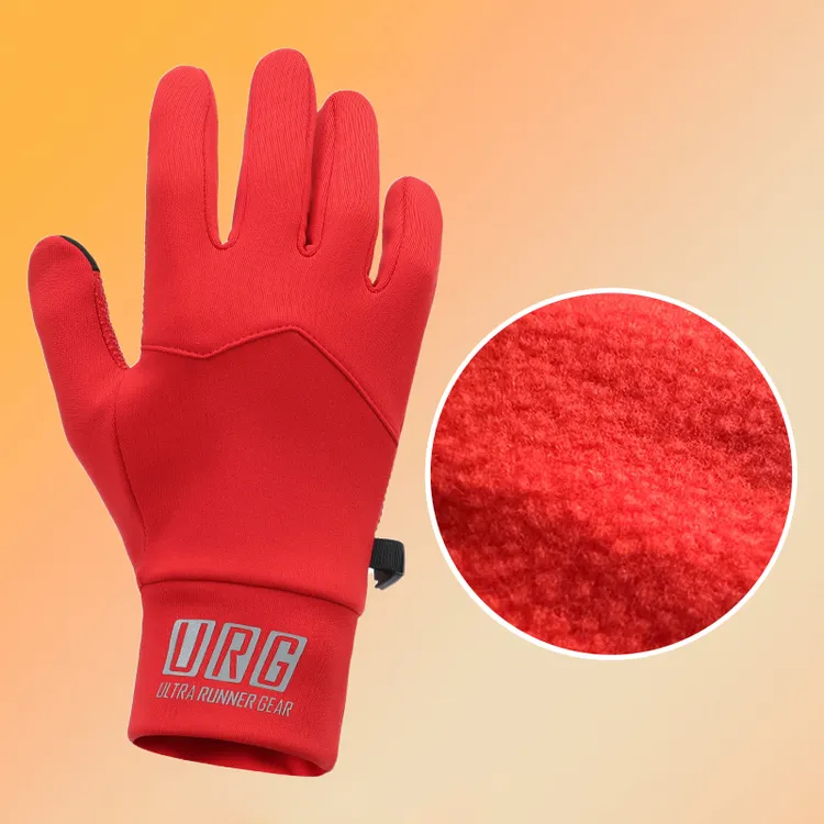 URG加绒保暖跑步手套冬季户外可定制越野防寒运动触屏耐磨透气