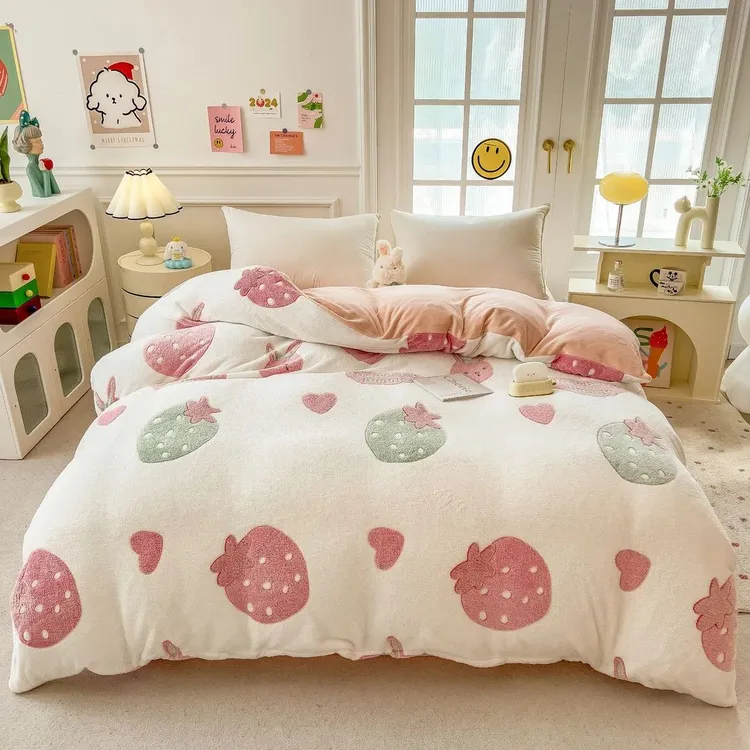 【被套清仓捡漏】冬天牛奶绒被套单件150x200x230法兰绒被罩被单