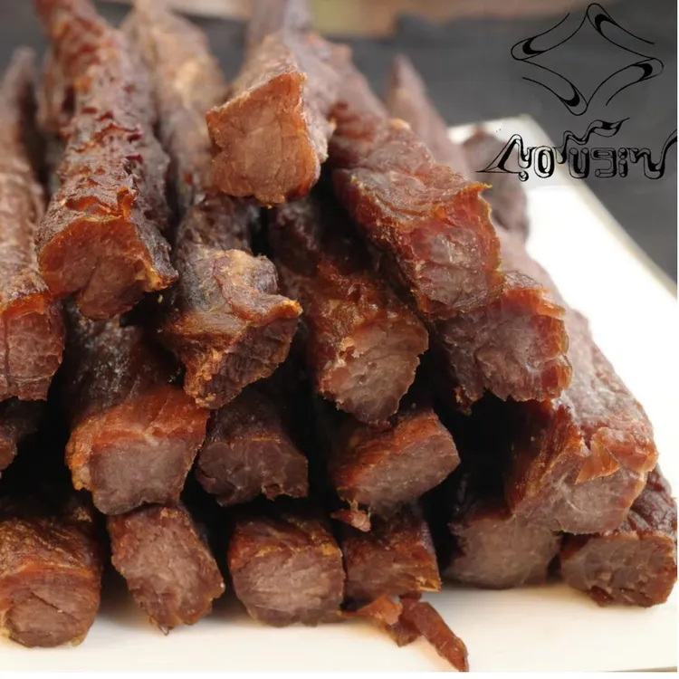 内蒙特产-诺牟琴烤制牛肉干  香辣味孜然味营养长条原味食用即食