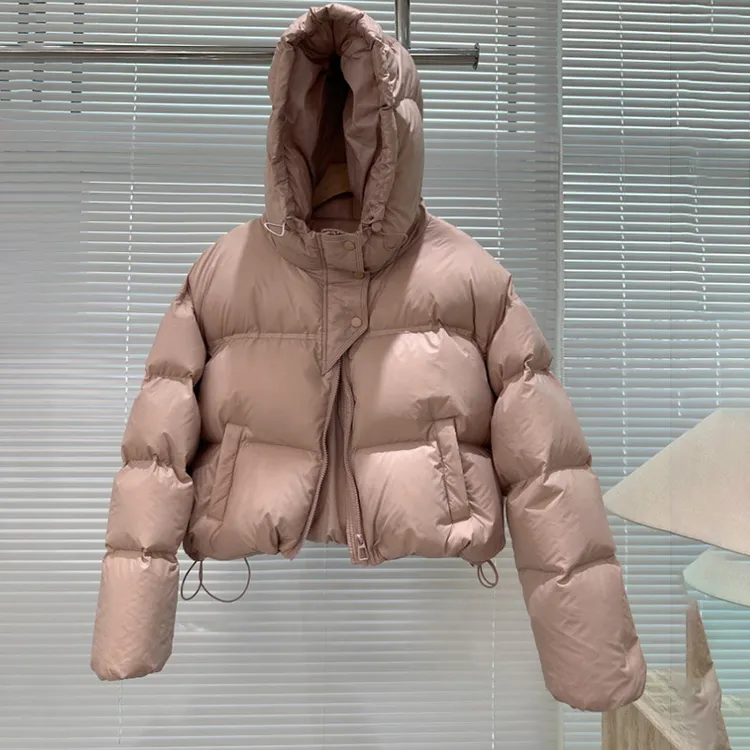 胖MM大码短款夹棉服秋冬季2025新款设计感连帽小个子棉衣外套潮