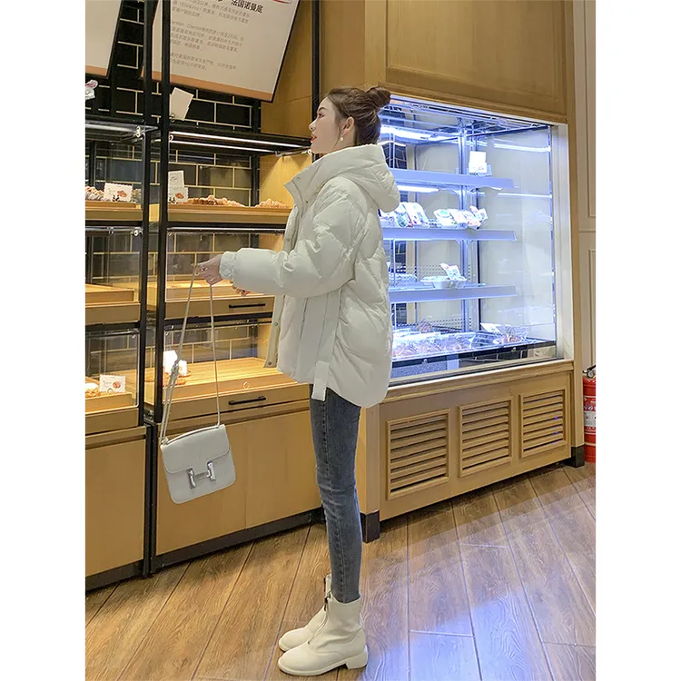 短款连帽棉服女冬季2025年新款宽松加厚保暖时尚休闲棉衣棉袄外套