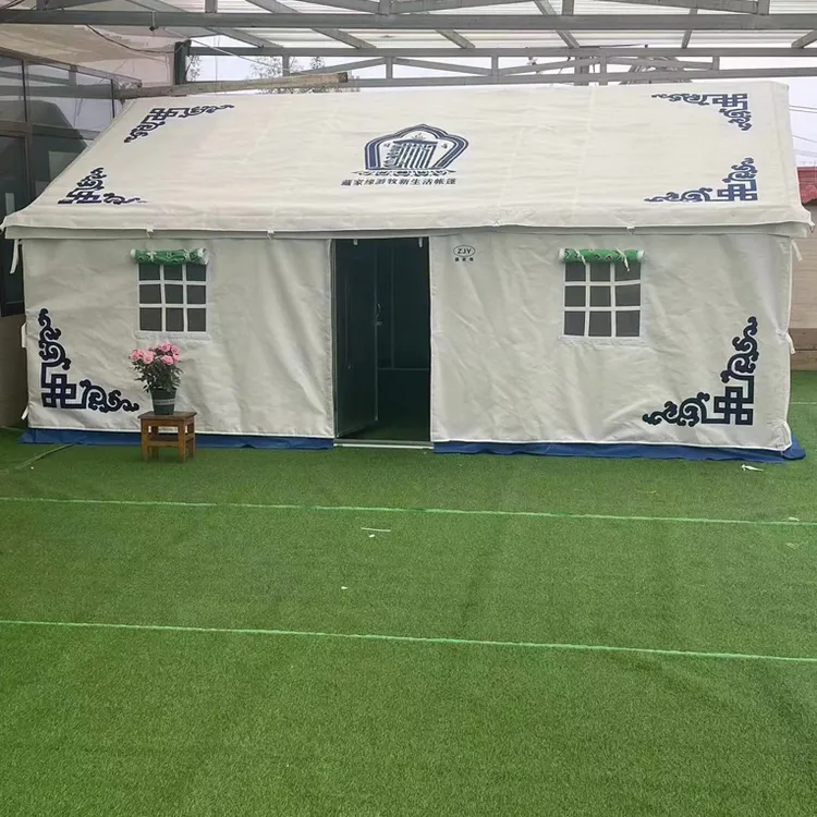 青海西藏游牧帐篷新生活棉帐篷防寒防雨蒙古包帐篷厂家直销户外