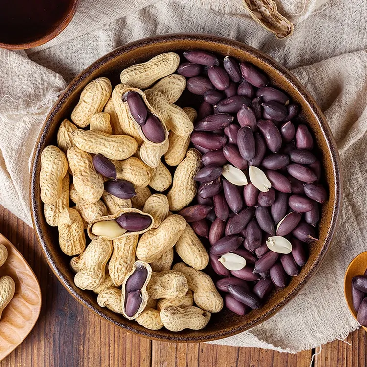 黑玉珍黑皮花生·带壳烤果原味500g*2大袋 粒大饱满山东特产黑花生