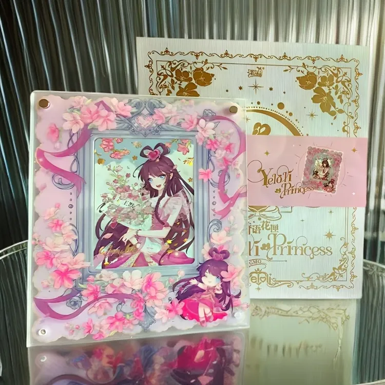 新品叶罗丽卡牌诗语画匣春日画家王默花之精灵罗丽卡片