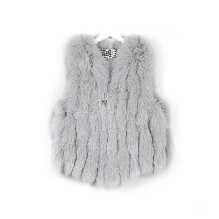 简&搭千屿Sheila热力感穿搭冬保暖皮草女马甲234-PC/0829-2286