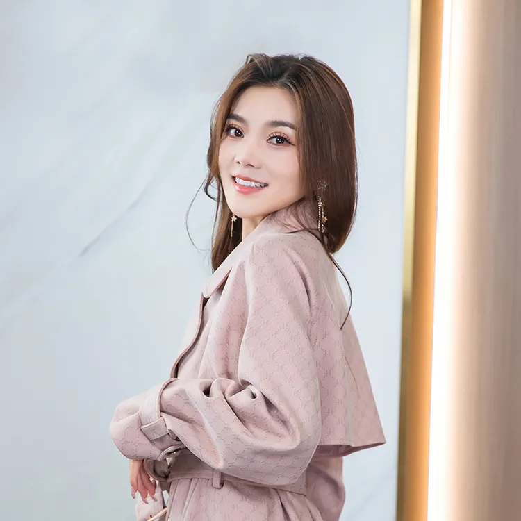 简&搭千屿Sheila西装领中长款气质洋气风衣外套女0719-3201025