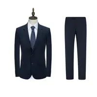 套西H990男式春秋厚度西服120‘S两粒扣后中开衩商务休闲套装