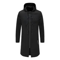 H1099秋冬男式棉衣 不可拆卸帽拉链防风棉服 时尚都市