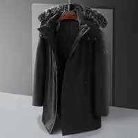 L534.冬季男羽绒服中长款休闲时尚都市潮流防风防雨