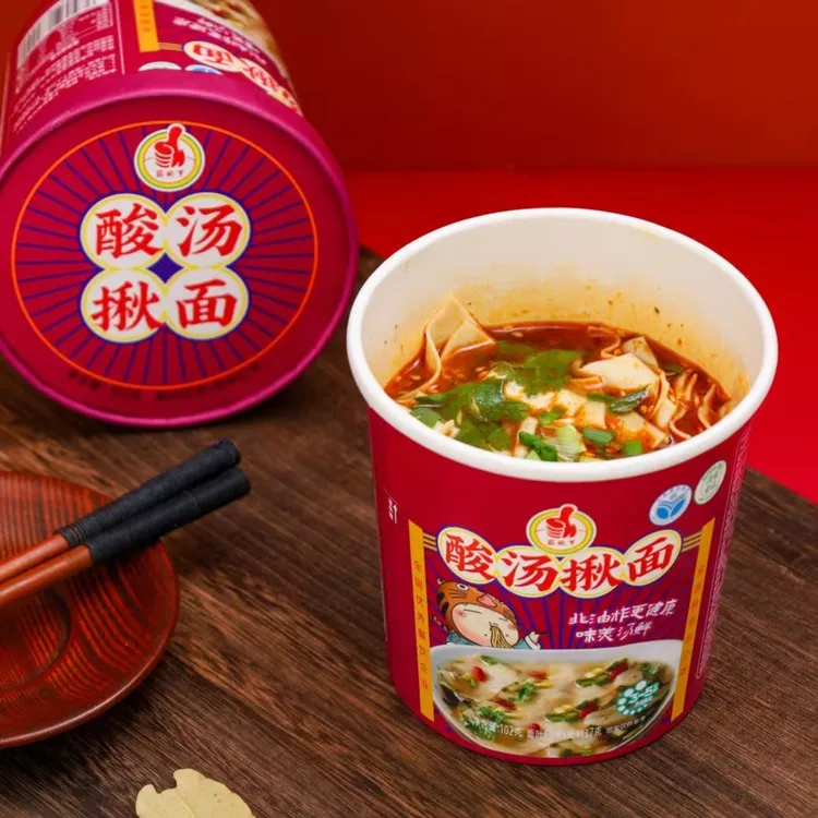 宁夏塞上尔迪清真酸汤揪面102克*6桶