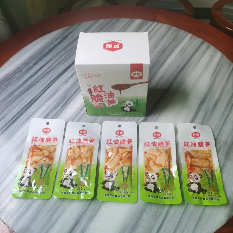 麻竹笋红油脆笋开袋即食爽嫩脆香