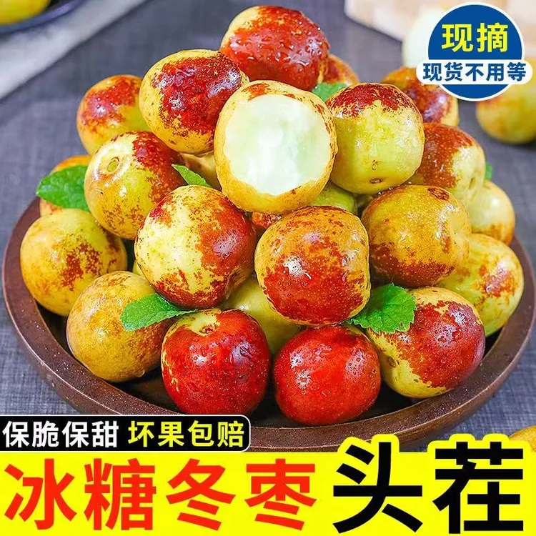 尝鲜价山东沾化正宗冰糖冬枣现摘新鲜应季脆甜水果