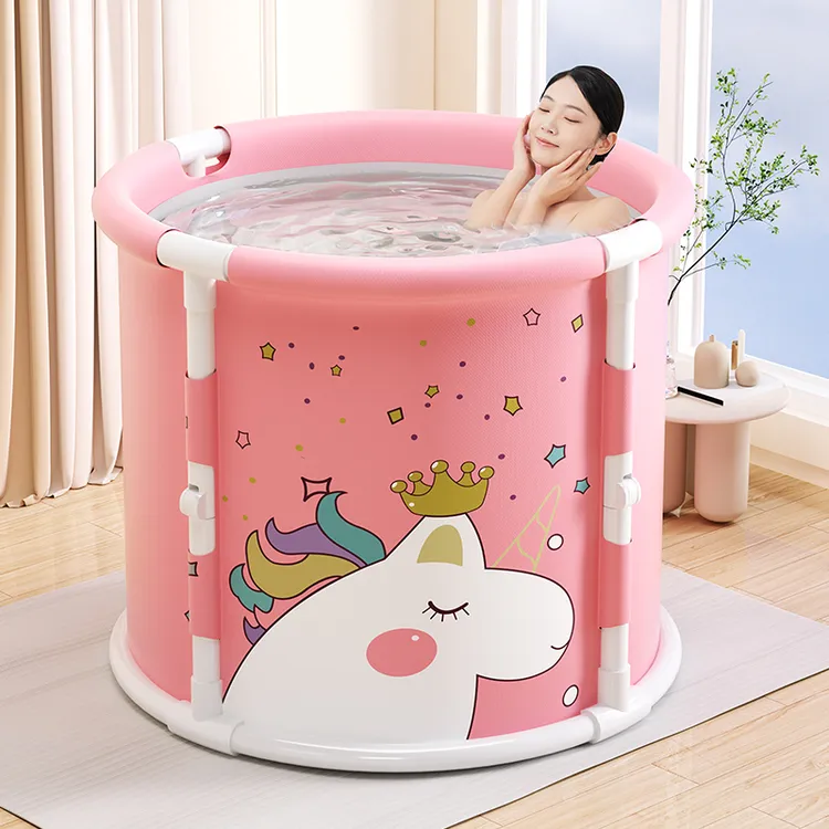 百年正和泡澡桶大人折叠洗澡桶儿童家用全身浴桶洗澡盆沐浴桶浴缸